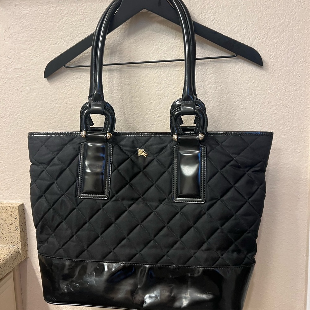 Burberry Nylon Quilted Tote Bag
